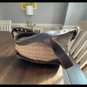 Coach signature logo cross body bag